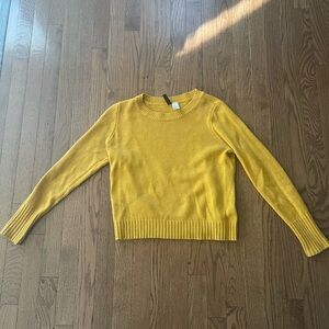 H&M Mustard Yellow Women's Crew Neck Sweater